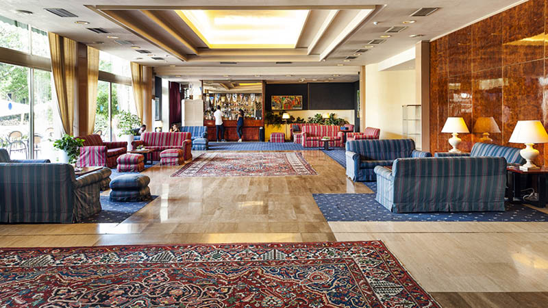 Lobbyen p Hotel Mondello Palace